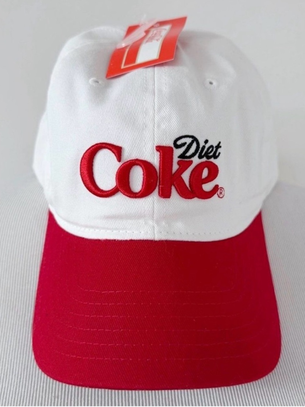Coca Cola Diet Coke White and Red Baseball Cap - Picture 2 of 3